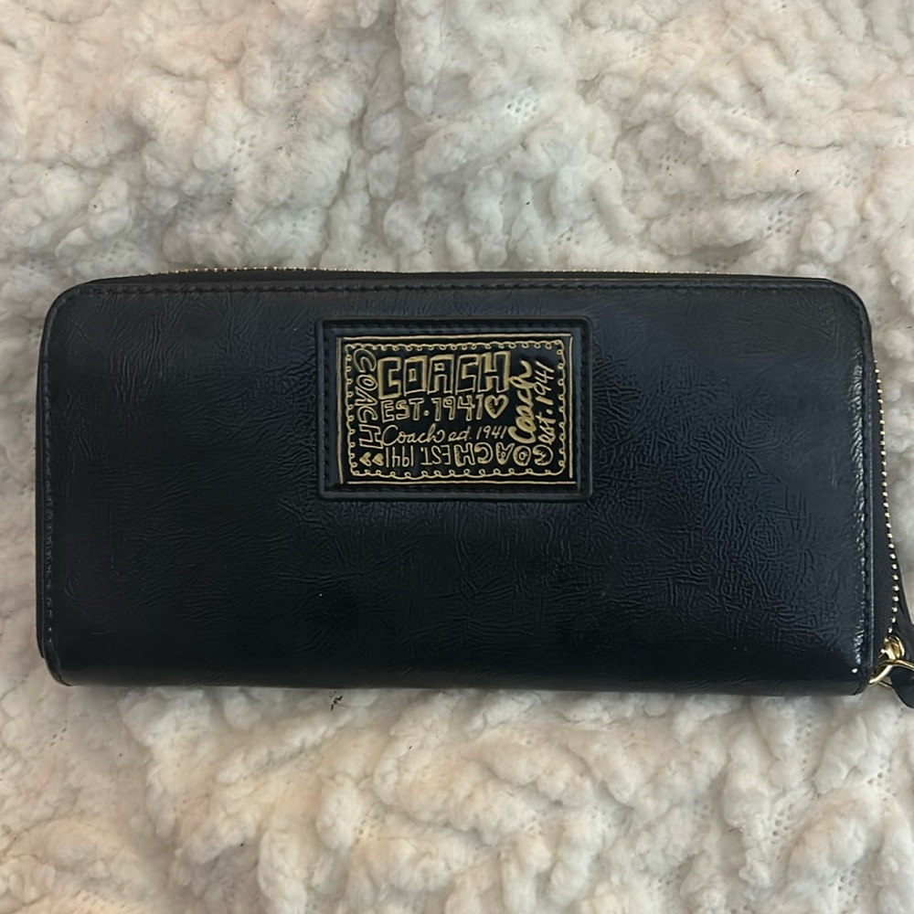 Coach brand zip wallet